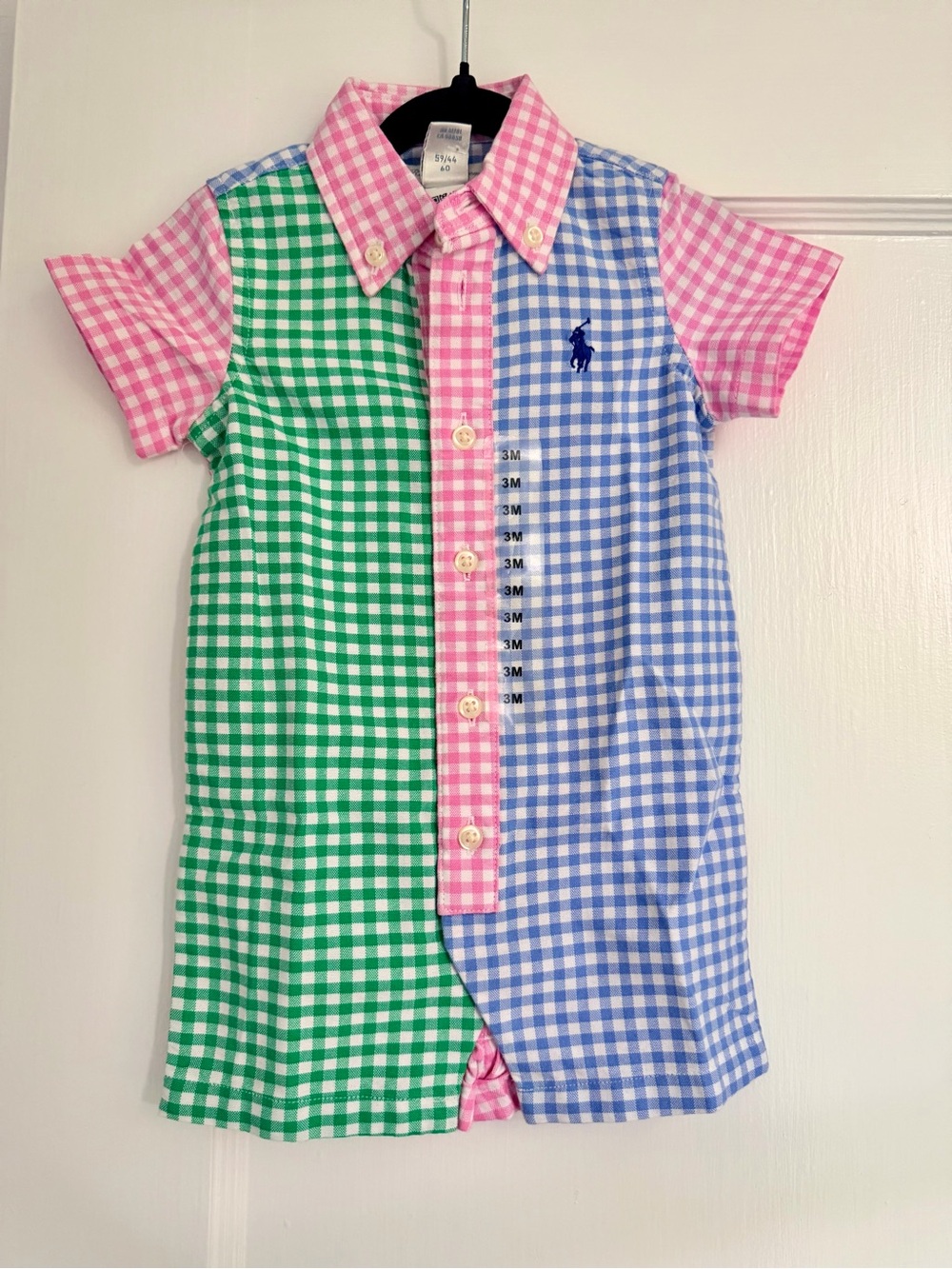Ralph Lauren Baby Gingham Button-Up Romper